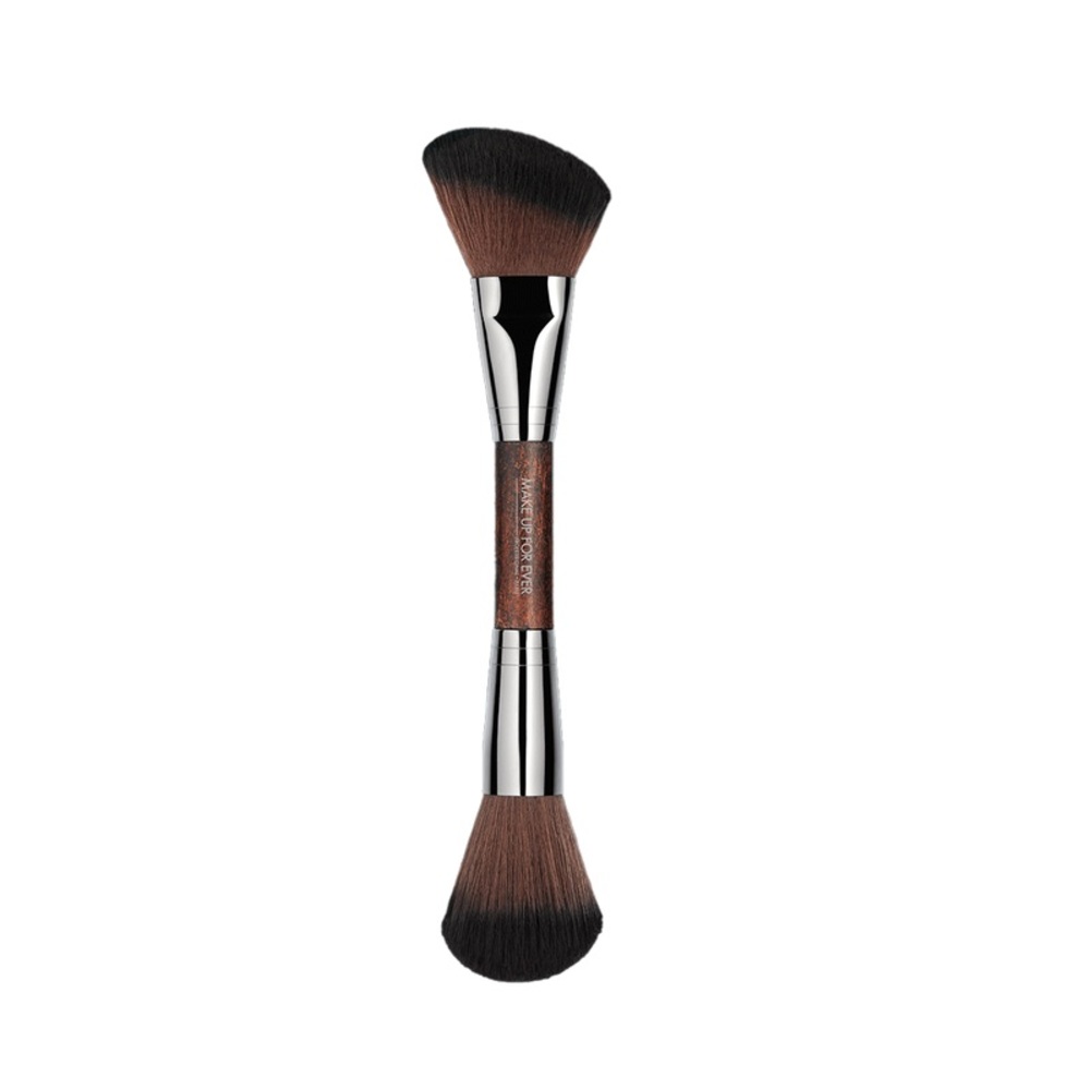 Makeup Forever Dual-Ended Brush - Brown and Silver